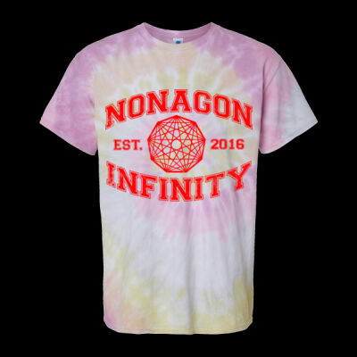 Red Nonagon Infinity Multi Color Tie Dye Thumbnail