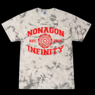 Red Nonagon Infinity Crystal Tie Dye Thumbnail