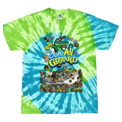 Oops All Gizzard 2026 - Keep On Gizzin Grunge Version Multi-Color Tie-Dye Thumbnail