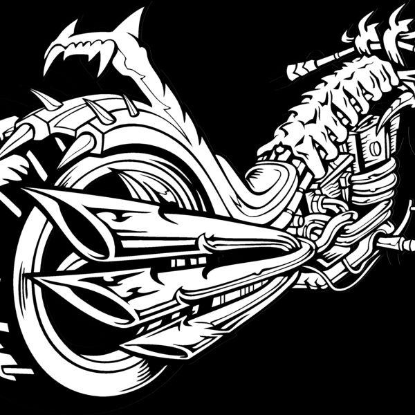 ESskullbike002BW Thumbnail