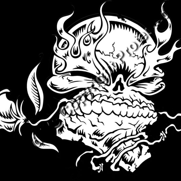 ESskullrosej01BW Thumbnail