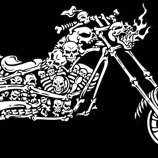 ESskullbike001bw Thumbnail