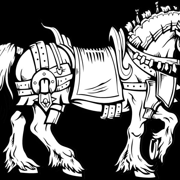 EShorse004BW Thumbnail