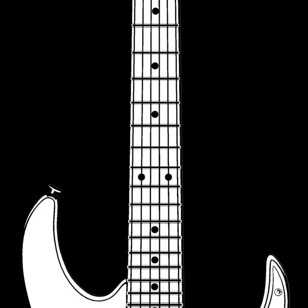 ES2guitar003bw Thumbnail