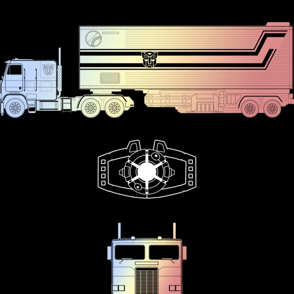 Optimus Outline Back Thumbnail