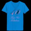 Ladies’  Junior Fine Jersey V-Neck Longer Length T-Shirt Thumbnail