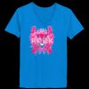 Ladies’  Junior Fine Jersey V-Neck Longer Length T-Shirt Thumbnail