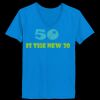 Ladies’  Junior Fine Jersey V-Neck Longer Length T-Shirt Thumbnail