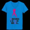 Ladies’  Junior Fine Jersey V-Neck Longer Length T-Shirt Thumbnail