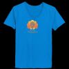 Ladies’  Junior Fine Jersey V-Neck Longer Length T-Shirt Thumbnail