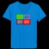 Ladies’  Junior Fine Jersey V-Neck Longer Length T-Shirt Thumbnail