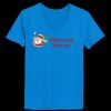Ladies’  Junior Fine Jersey V-Neck Longer Length T-Shirt Thumbnail