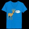 Ladies’  Junior Fine Jersey V-Neck Longer Length T-Shirt Thumbnail