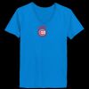 Ladies’  Junior Fine Jersey V-Neck Longer Length T-Shirt Thumbnail