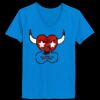 Ladies’  Junior Fine Jersey V-Neck Longer Length T-Shirt Thumbnail
