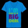 Ladies’  Junior Fine Jersey V-Neck Longer Length T-Shirt Thumbnail