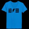 Ladies’  Junior Fine Jersey V-Neck Longer Length T-Shirt Thumbnail
