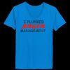 Ladies’  Junior Fine Jersey V-Neck Longer Length T-Shirt Thumbnail