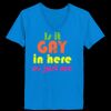Ladies’  Junior Fine Jersey V-Neck Longer Length T-Shirt Thumbnail