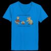 Ladies’  Junior Fine Jersey V-Neck Longer Length T-Shirt Thumbnail