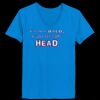 Ladies’  Junior Fine Jersey V-Neck Longer Length T-Shirt Thumbnail