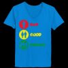 Ladies’  Junior Fine Jersey V-Neck Longer Length T-Shirt Thumbnail