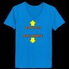 Ladies’  Junior Fine Jersey V-Neck Longer Length T-Shirt Thumbnail