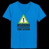Ladies’  Junior Fine Jersey V-Neck Longer Length T-Shirt Thumbnail