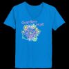 Ladies’  Junior Fine Jersey V-Neck Longer Length T-Shirt Thumbnail