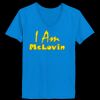 Ladies’  Junior Fine Jersey V-Neck Longer Length T-Shirt Thumbnail
