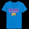 Ladies’  Junior Fine Jersey V-Neck Longer Length T-Shirt Thumbnail