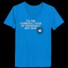 Ladies’  Junior Fine Jersey V-Neck Longer Length T-Shirt Thumbnail