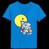 Ladies’  Junior Fine Jersey V-Neck Longer Length T-Shirt Thumbnail