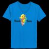 Ladies’  Junior Fine Jersey V-Neck Longer Length T-Shirt Thumbnail