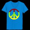Ladies’  Junior Fine Jersey V-Neck Longer Length T-Shirt Thumbnail