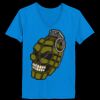 Ladies’  Junior Fine Jersey V-Neck Longer Length T-Shirt Thumbnail