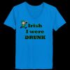 Ladies’  Junior Fine Jersey V-Neck Longer Length T-Shirt Thumbnail
