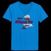 Ladies’  Junior Fine Jersey V-Neck Longer Length T-Shirt Thumbnail