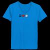 Ladies’  Junior Fine Jersey V-Neck Longer Length T-Shirt Thumbnail