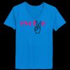 Ladies’  Junior Fine Jersey V-Neck Longer Length T-Shirt Thumbnail
