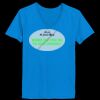 Ladies’  Junior Fine Jersey V-Neck Longer Length T-Shirt Thumbnail