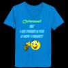Ladies’  Junior Fine Jersey V-Neck Longer Length T-Shirt Thumbnail