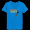 Ladies’  Junior Fine Jersey V-Neck Longer Length T-Shirt Thumbnail
