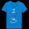 Ladies’  Junior Fine Jersey V-Neck Longer Length T-Shirt Thumbnail