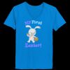 Ladies’  Junior Fine Jersey V-Neck Longer Length T-Shirt Thumbnail