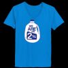 Ladies’  Junior Fine Jersey V-Neck Longer Length T-Shirt Thumbnail