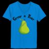 Ladies’  Junior Fine Jersey V-Neck Longer Length T-Shirt Thumbnail