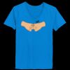 Ladies’  Junior Fine Jersey V-Neck Longer Length T-Shirt Thumbnail