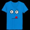 Ladies’  Junior Fine Jersey V-Neck Longer Length T-Shirt Thumbnail