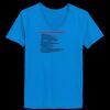 Ladies’  Junior Fine Jersey V-Neck Longer Length T-Shirt Thumbnail